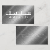 Baustelle | Metallischer Shine Visitenkarte (Vorne/Hinten)