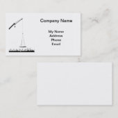 Baustelle mit Kran Visitenkarte (Vorne/Hinten)