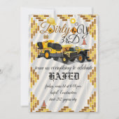 Baustelle, Party Einladung (Vorderseite)