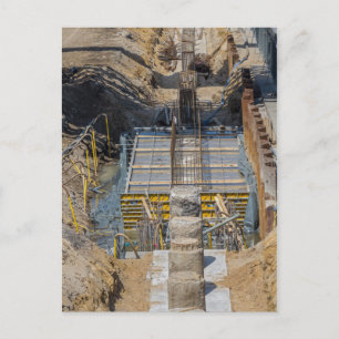 Baustelle Postkarte