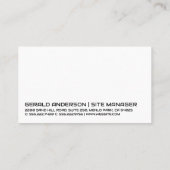 Baustelle | Real Anwesen Builders Visitenkarte (Rückseite)