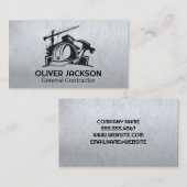 Baustelle | Reparatur von Gebäude Visitenkarte (Vorne/Hinten)