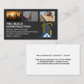 Baustelle | Roofer | Paver | Mauerwerk Visitenkarte (Vorne/Hinten)