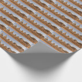 Baustelle-Traktoren Geschenkpapier (Ecke)