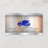 Baustelle und Fahrzeug Visitenkarte (Rückseite)