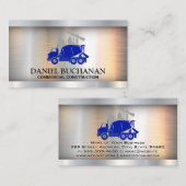 Baustelle und Fahrzeug Visitenkarte (Vorne/Hinten)