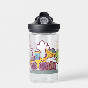 Baustelle und Fahrzeuge für Kinder Trinkflasche