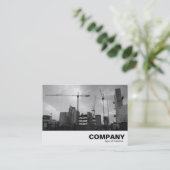 Baustelle Visitenkarte (Stehend Vorderseite)