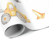 Baustellen-Geburtstagsgeschenkpapier Geschenkpapier (Rolleneckpunkt)