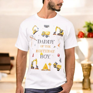 Baustellen-Gelb-Themen-Jungen-Geburtstagsfeier Pap T-Shirt