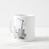Baustellen Kranführer Kaffeetasse (Vorderseite Links)