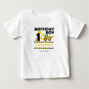 Baustellen-LKW 1. Geburtstag Kinderparty Baby T-shirt