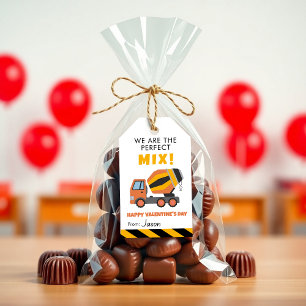 Baustellen-LKW - Valentinstag im Kindergarten Geschenkanhänger