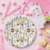 Baustellen-Motto-Party Pappteller (Party)