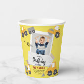 Baustellen-Muldenkipper-Party-Junge Geburtstag Pappbecher (Vorderseite)