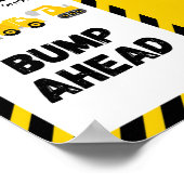 Baustellen-Party-Schild Poster (Ecke)