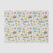 Baustellen-Tissue-Papier für Kinder Seidenpapier (Vorderseite)