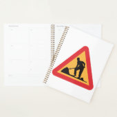 Baustellen-Vorwarnschild Bauzone Warnung Planer (Anzeige)