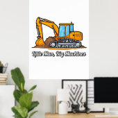 Baustellen-Wandkunst - Junge Poster (Heimbüro)