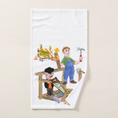 Baustellen-Zimmermann Badezimmer Handtuch Sets (Handtuch)