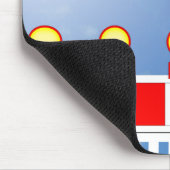 Baustellenabsperrung und Durchfahrt verboten Schil Mousepad (Ecke)