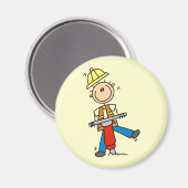Baustellenarbeiter mit Presslufthammer-Geschenken Magnet (Vorderseite/Rückseite)