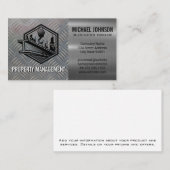 Baustellenaufbau | Metallplatte Visitenkarte (Vorne/Hinten)