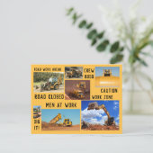 Baustellenaufzüge Postkarte (Stehend Vorderseite)