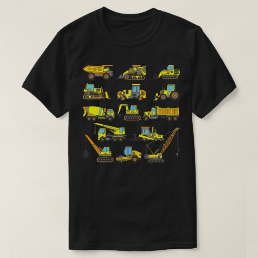 Baustellenausbagger - Geschenk Idee Bauen T-Shirt (Design vorne)
