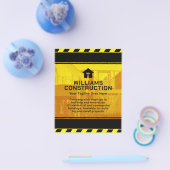 Baustellenband mit Logo-Flyer Flyer (Einzeln)