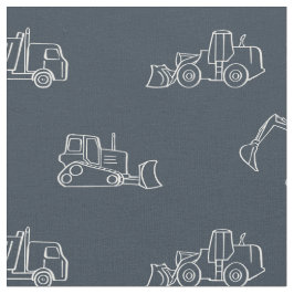 Baustellenfahrzeuge-Builder-Boy-LKW Dunkelblau Stoff