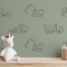 Baustellenfahrzeuge-Builder-Boy-LKW-Sage-Grün