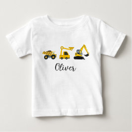 Baustellenfahrzeuge – Kipper Baby T-shirt