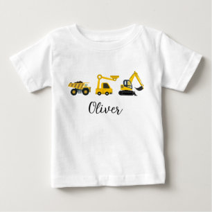 Baustellenfahrzeuge – Kipper Baby T-shirt