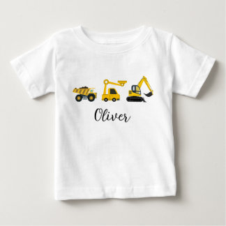 Baustellenfahrzeuge – Kipper Baby T-shirt