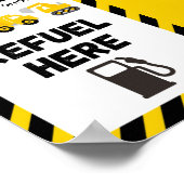 Baustellenparty-Schild Poster (Ecke)