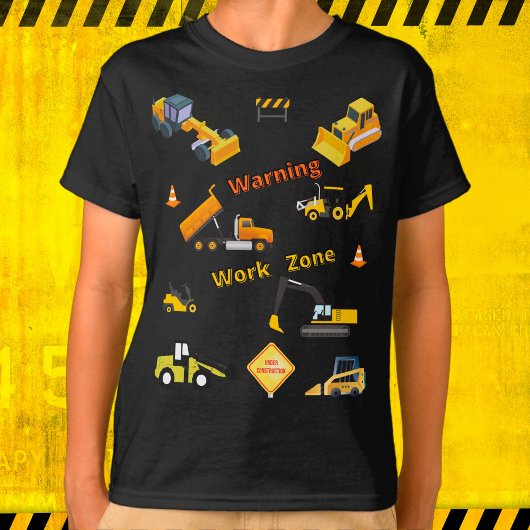 Baustellenwarnung Arbeitszone T-Shirt