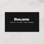 Baustoffbetriebskarte Beruflich Visitenkarte (Rückseite)