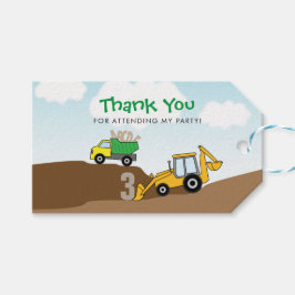 Baustopp LKW Boys Geburtstagsparty Geschenkanhänger