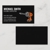 Baustrombohrer Visitenkarte (Vorne/Hinten)