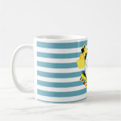 Baustuben Blauer Streifen Monogramm Kaffeetasse (Links)