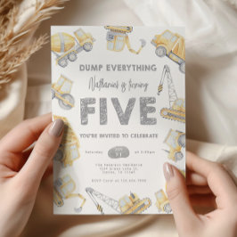 Baustumpf 5. Geburtstagsparty Einladung