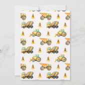 Baustumpf Alles 2. Geburtstag Einladung (Rückseite)