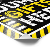 Baustumpf Geschenke hier Zeichen ・ 8 x 10 Print Fotodruck (Ecke)