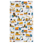 Baustumpf LKW Muster Party Kleine Geschenktüte (Rückseite)