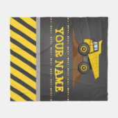 Baustumpf Personalisierter Monogramm-Name Fleecedecke (Vorderseite (Horizontal))