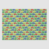 Baustumpf Truck Baby Shower Boy Seidenpapier (Vorderseite)