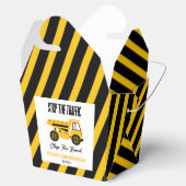 Baustumpf Truck Bulldozer Geburtstagsparty Geschenkschachtel (Geöffnet)