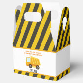 Baustumpf Truck Geburtstag Geschenkschachtel (Geöffnet)