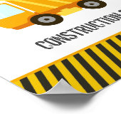 Baustumpf Truck Geburtstag Poster (Ecke)